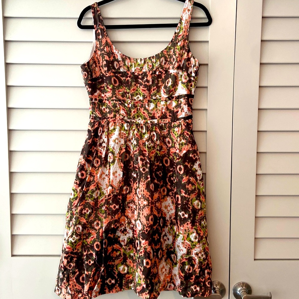 Flowery Cotton Dress Calvin Klein